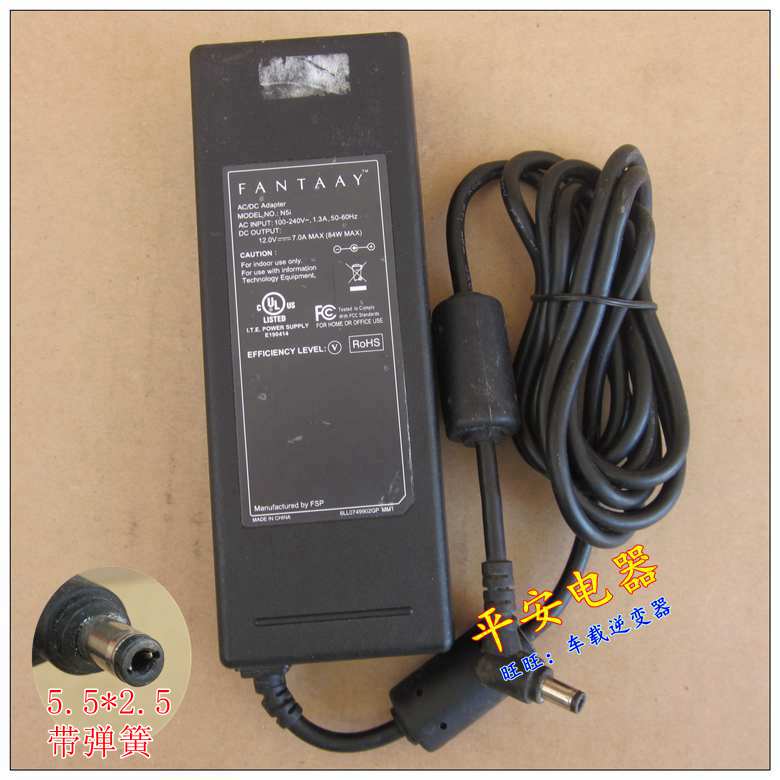 *Brand NEW*N5i FANTAAY 12V 7A 84W AC DC Adapter POWER SUPPLY